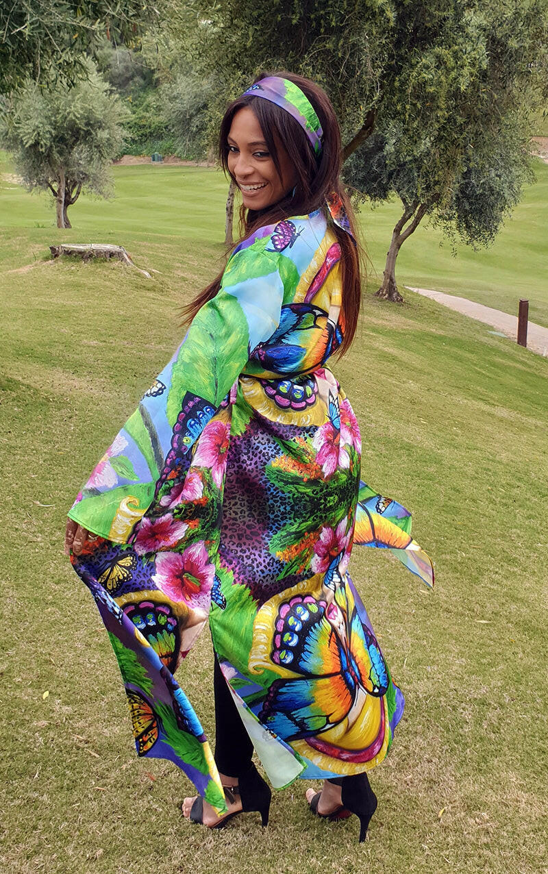 Kimono su drugeliu – moteriškas drabužis