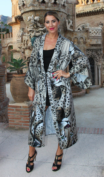 Leopardo kimono – moteriškas drabužis