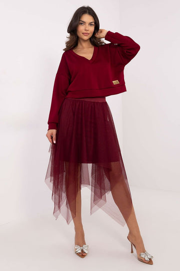 Rinkinys italy moda raudonas – moteriškas drabužis