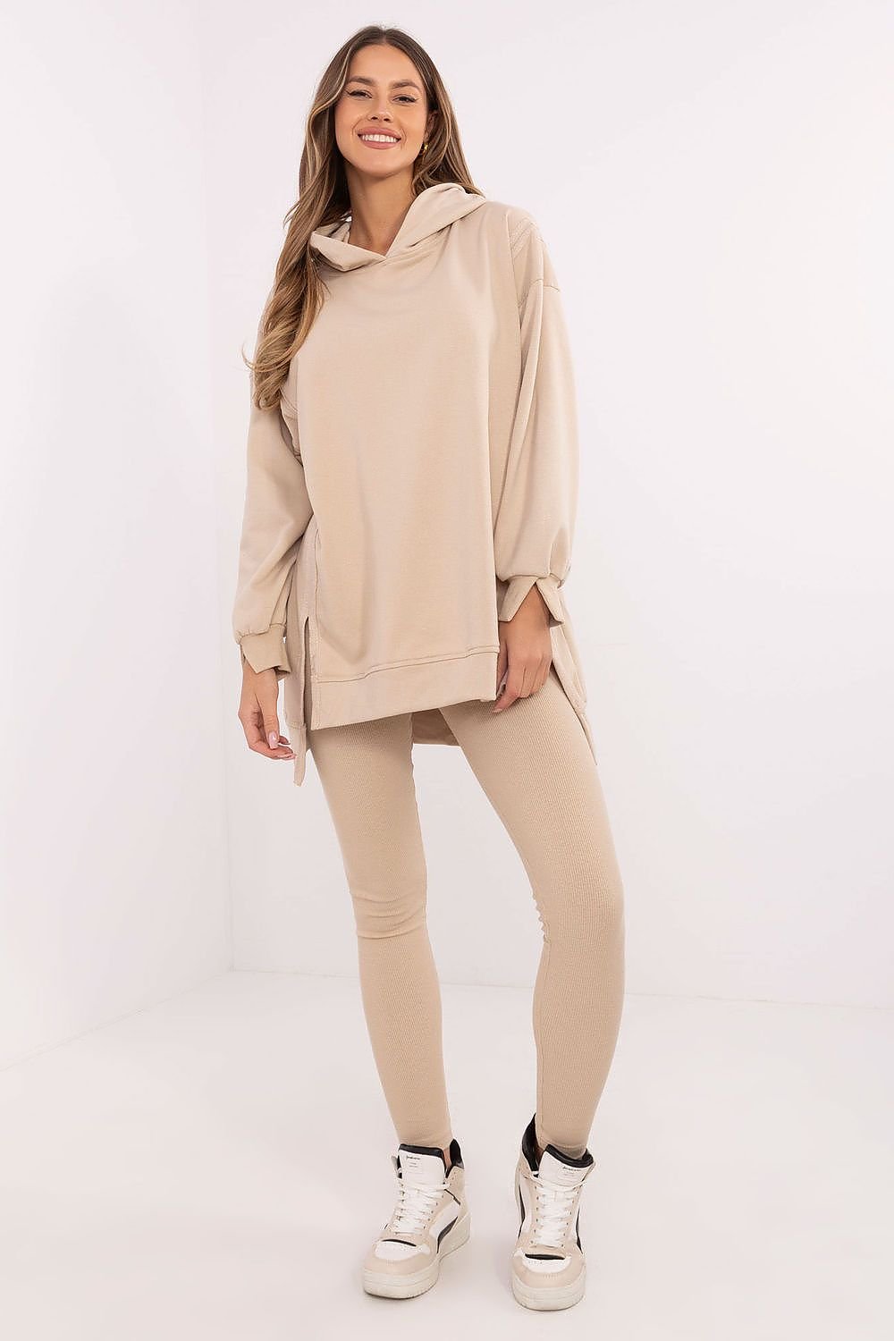 Komplektas factory price smėlio spalvos – moteriškas drabužis