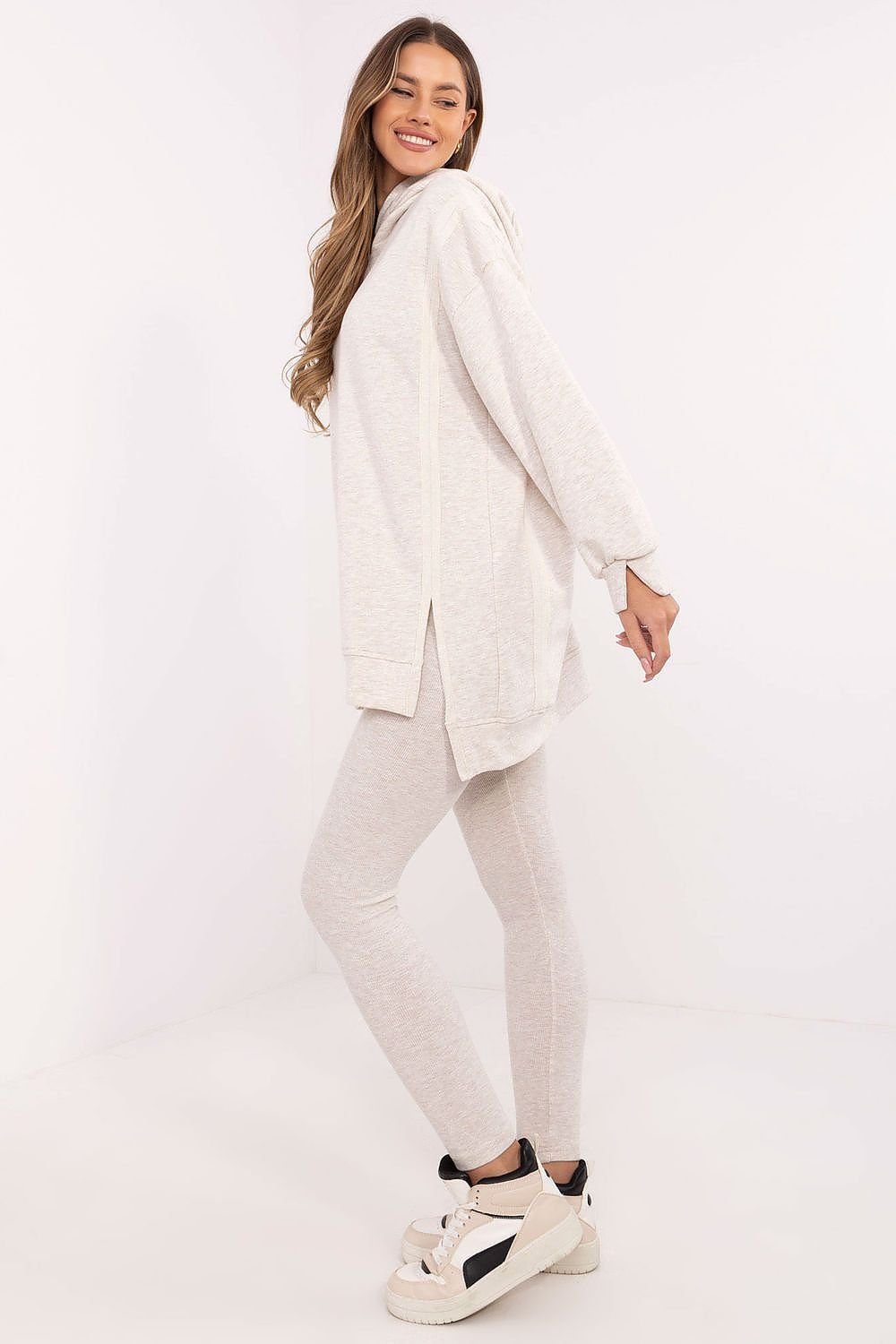 Komplektas factory price smėlio spalvos – moteriškas drabužis