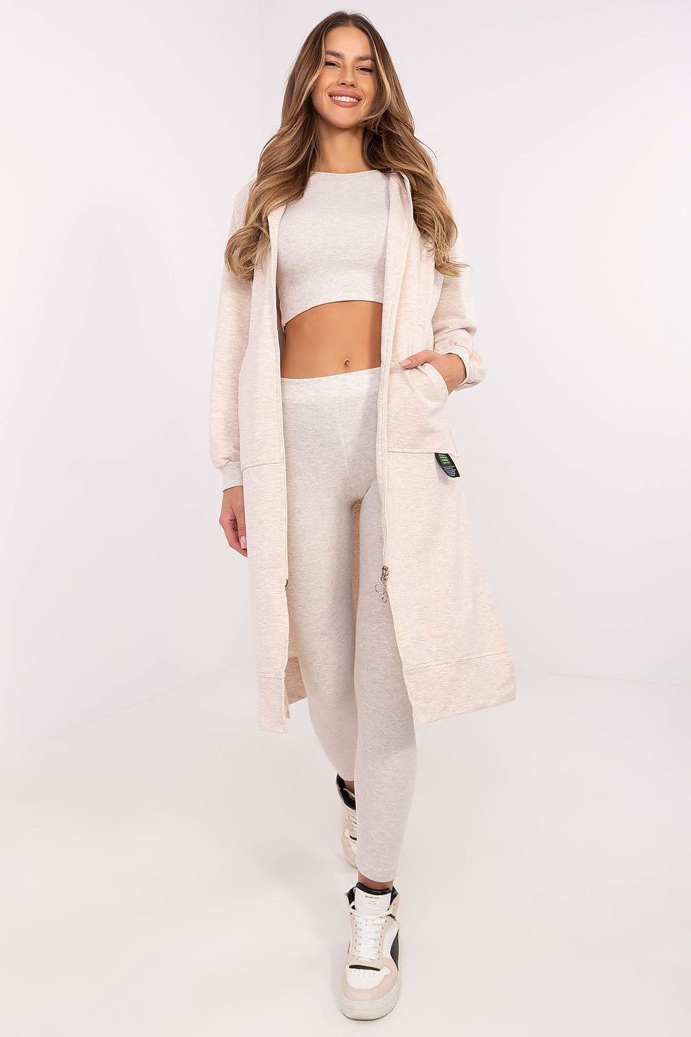 Komplektas factory price smėlio spalvos – moteriškas drabužis