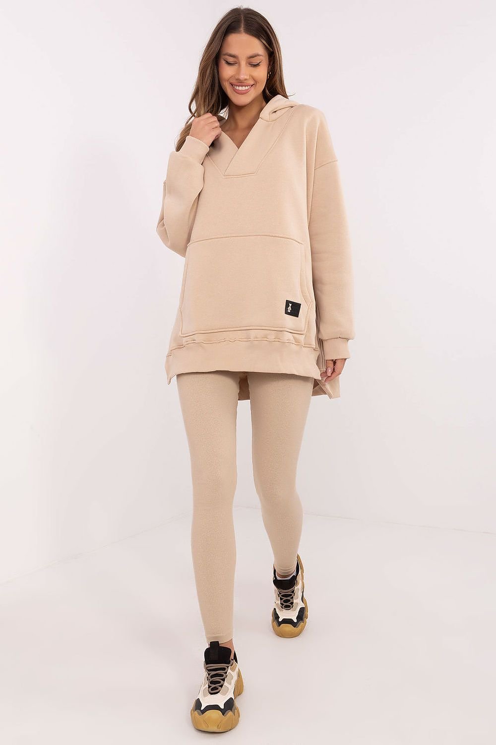 Komplektas factory price smėlio spalvos – moteriškas drabužis