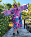 Saldaus leopardo kimono – moteriškas drabužis