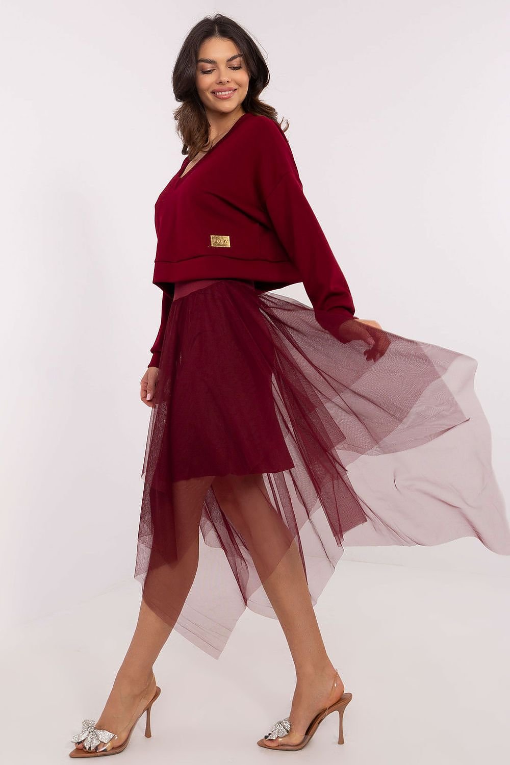 Rinkinys italy moda raudonas – moteriškas drabužis