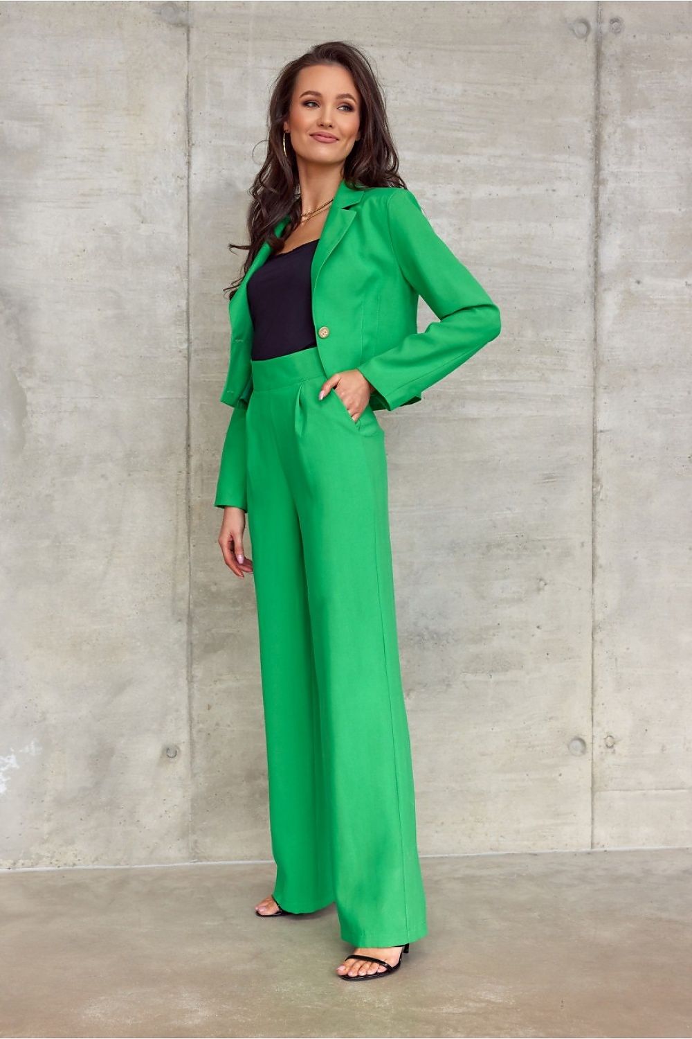 Kelnės roco fashion žalios – moteriškas drabužis